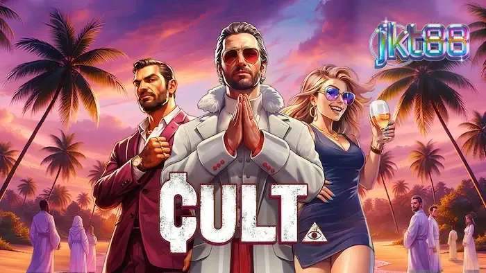 Tampilan visual slot bertema okultisme dengan simbol ritual dan suasana gelap.